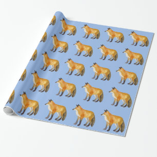 Papel De Presente Raposa Vermelha