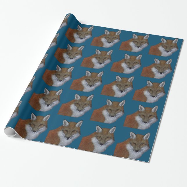 Papel De Presente Raposa Vermelha (Desenrolado)