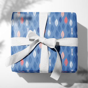 Papel De Presente Raposas caçando folhas