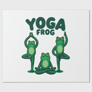 Papel De Presente Rãs de Yoga