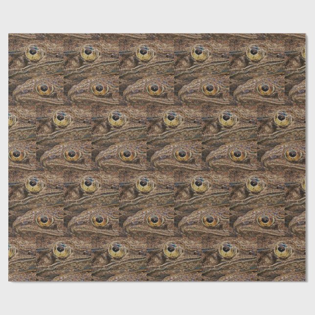 Papel De Presente Rãs Leopardo Arte Selvagem (Aberto)