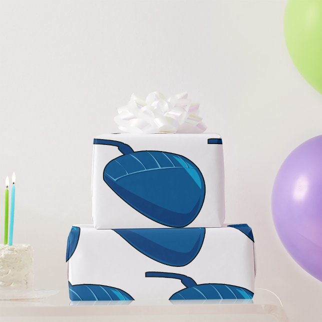 Papel De Presente Rato de Computador Azul (Criador carregado)