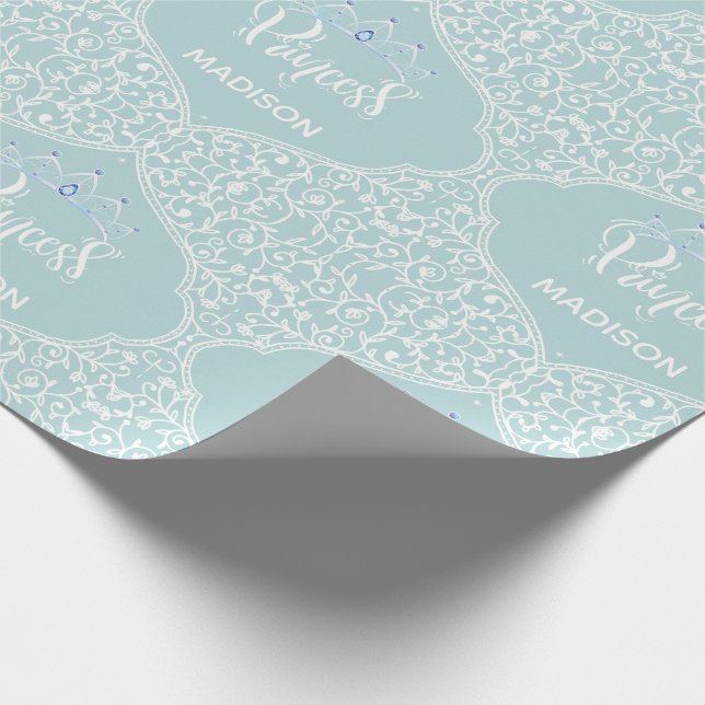 Papel De Presente Real Princesa Partido Personalizado (Ponta)