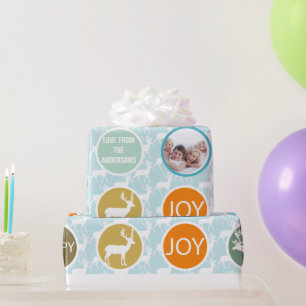 Papel De Presente Rebelde de Feliz de Natal da Família