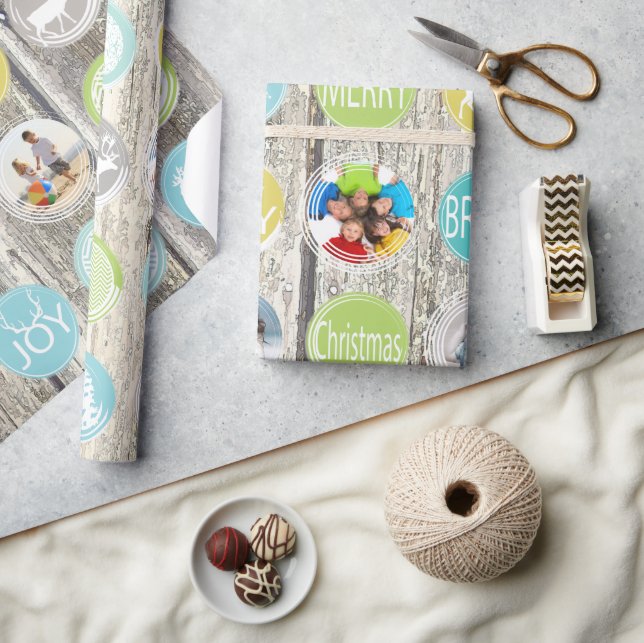 Papel De Presente Rebelde de Feliz de Natal da Família Mint (Artesanato)