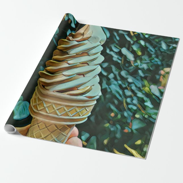 Papel De Presente receita do sorvete (Desenrolado)