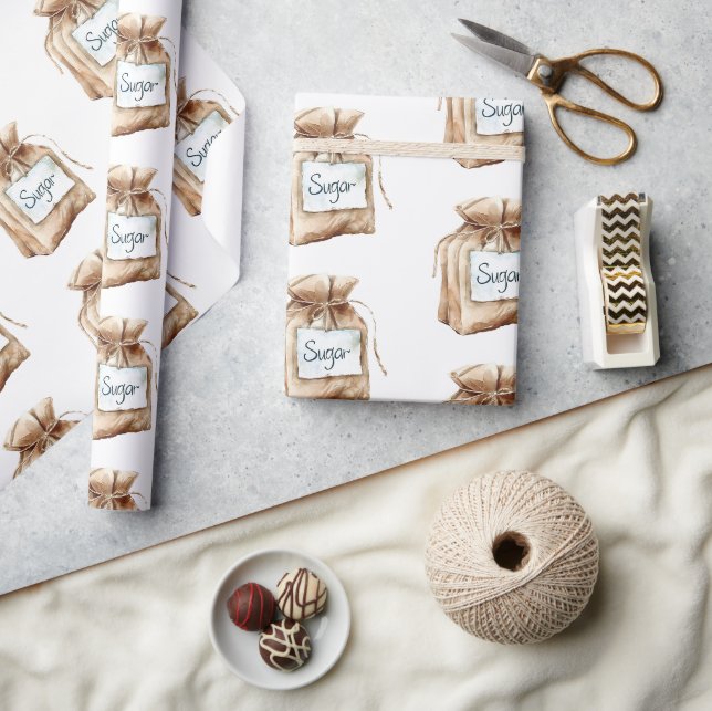 Papel De Presente Receitas Com Saco de Açúcar (Artesanato)