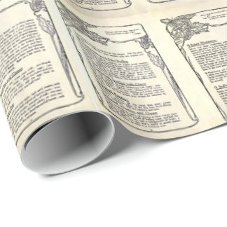 Papel De Presente Receitas do vegetariano de um livro de receitas do