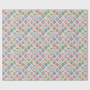Papel De Presente Recorte floral
