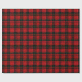Papel De Presente Red and Green Plaid Wrapping Paper