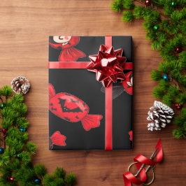 Papel De Presente Red Dracula Candy Para O Halloween