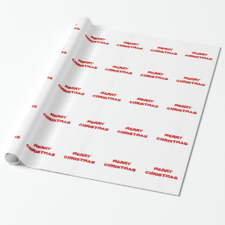 Papel De Presente Red Felry Christmas em Whote Background