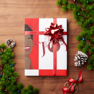 Papel De Presente Red Joy Confetti Gift Wrap