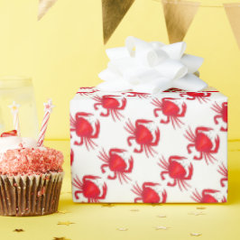 Papel De Presente Red Maryland Duro Shell Crab Beach Ocean Seafood