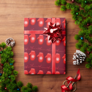 Papel De Presente Red Mittens Winter Holiday