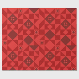 Papel De Presente Red Nordic Star Christmas Bright