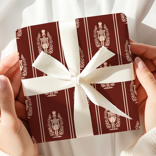 Papel De Presente Red Nutcracker Elegante (Criador carregado)