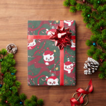 Red Panda Haven - Abstrato Natal - Panda Vermelha