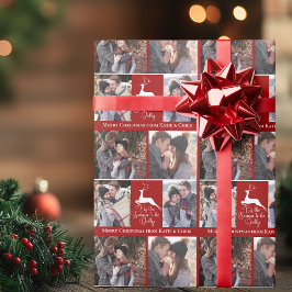 Papel De Presente Red Reindeer Este é o Natal Personalizado da Época