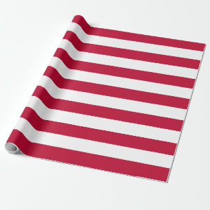 Papel De Presente Red Striped American Flag Standard Natal