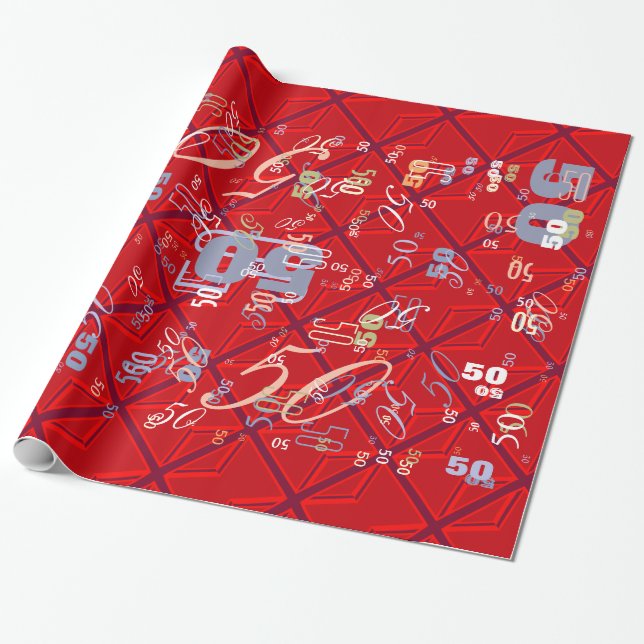 Papel De Presente Red Union Jack (Desenrolado)