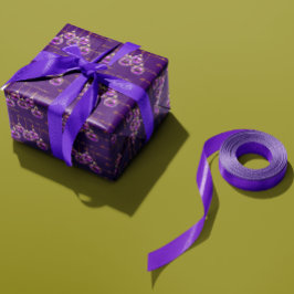 Papel De Presente Regal Purple e Dourado Feliz Natal Luxo