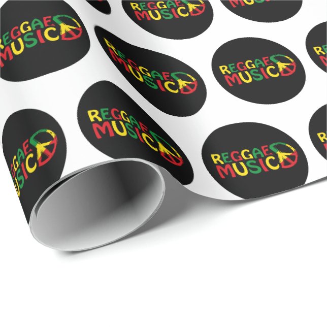 Papel De Presente Reggae Music design, reggae art (Ponta do rolo)