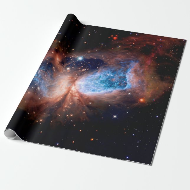 Papel De Presente Região de Formação de Estrelas S106 - Foto do Tele (Desenrolado)