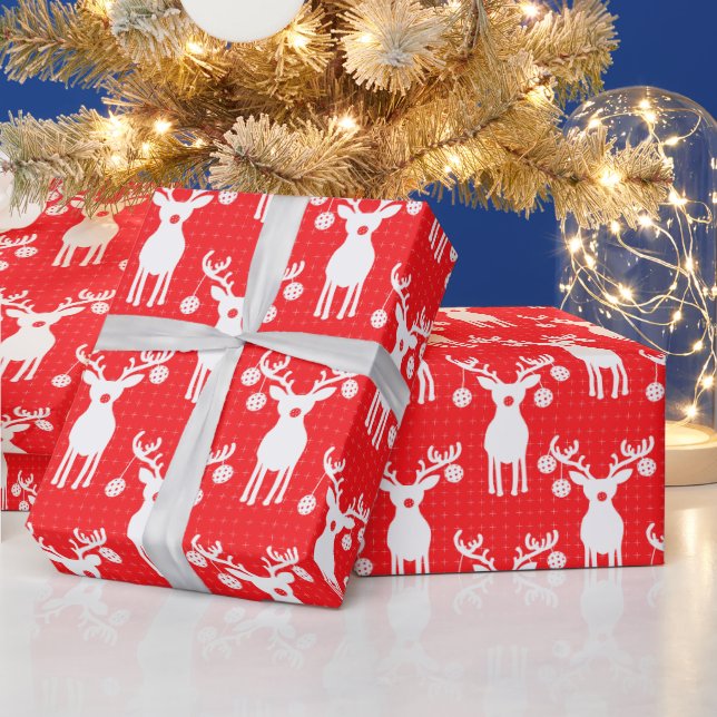 Papel De Presente Reinadores de Pickleball Feliz 🎁 Natal (Feriados)