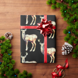 Papel De Presente Reindeer - Fofo de Natal