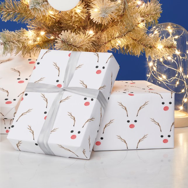 Papel De Presente Reindeer Kid's Wrapping Paper (Feriados)