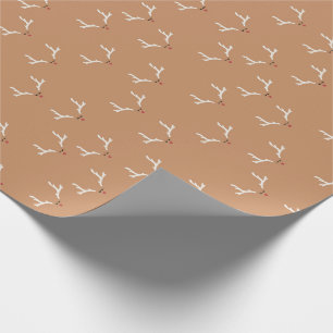 Papel De Presente Reindeer Wrap Kids Natal moderno