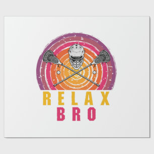 Papel De Presente Relax Bro Lacrosse