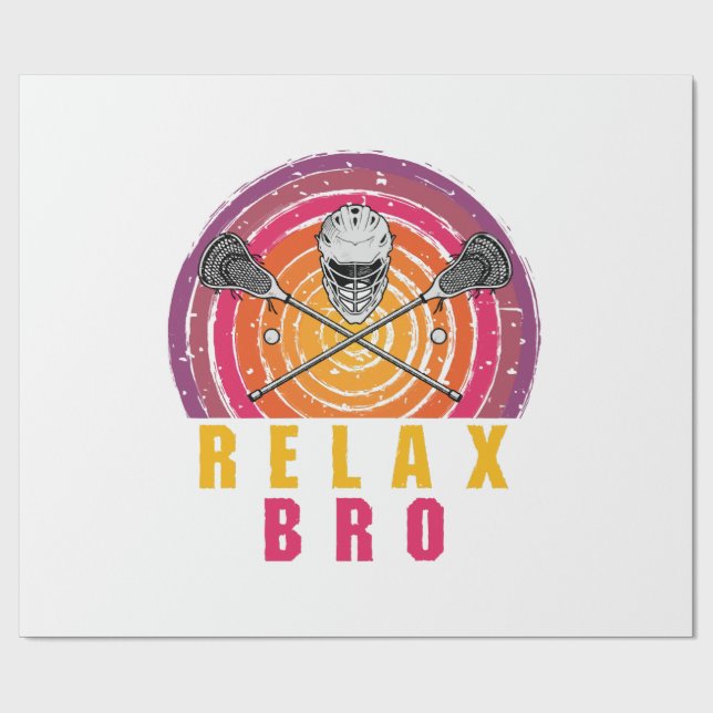 Papel De Presente Relax Bro Lacrosse (Aberto)