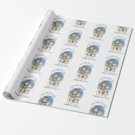 Papel De Presente Religious Christmas Wrapping Paper - Nativity