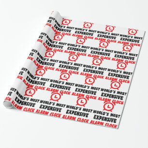 Papel De Presente relógio de alarme mais caro do mundo