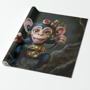 Papel De Presente Relógio Guardião da Caverna – O Macaco Sussurrante