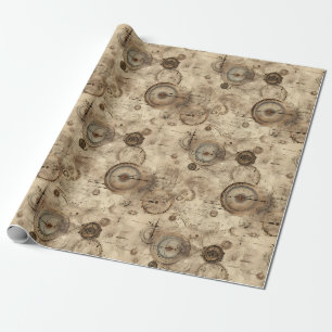 Papel De Presente Relógio Russo Vapor (11)