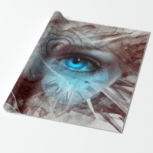Papel De Presente Relógio surreal de fantasia