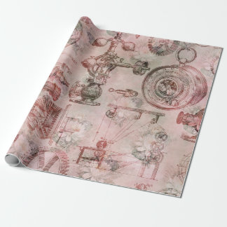 Papel De Presente Relógios e Relógios Estanques Rosa