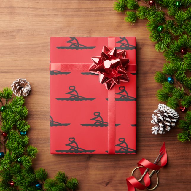 Papel De Presente Remador Stickman (Presente de Natal)
