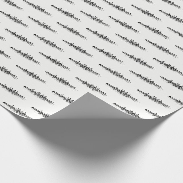 Papel De Presente Remo Remadores Tripulação Equipe Esportes Aquático (Ponta)