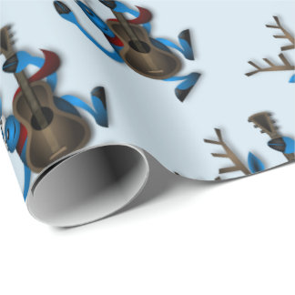 Papel De Presente Rena da dança com guitarra