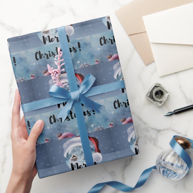 Papel De Presente Renas de Natal modernas engraçadas e fofas (Presentear)