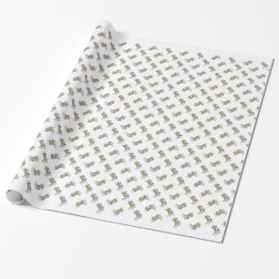 Papel De Presente Renas do Cupido e Presentes