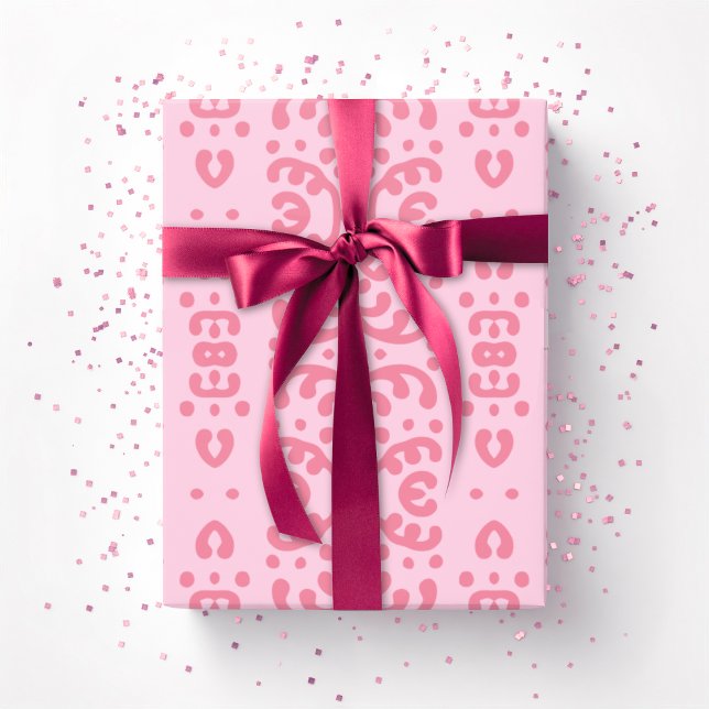 Papel De Presente Renda Renda em Rosa (Criador carregado)