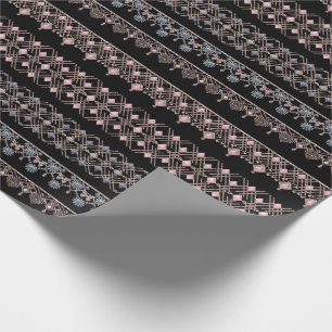 Papel De Presente rendas Douradas