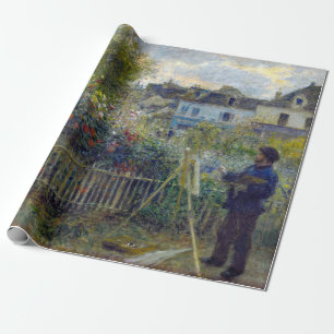 Papel De Presente Renoir - Claude Monet Pintando em seu Jardim