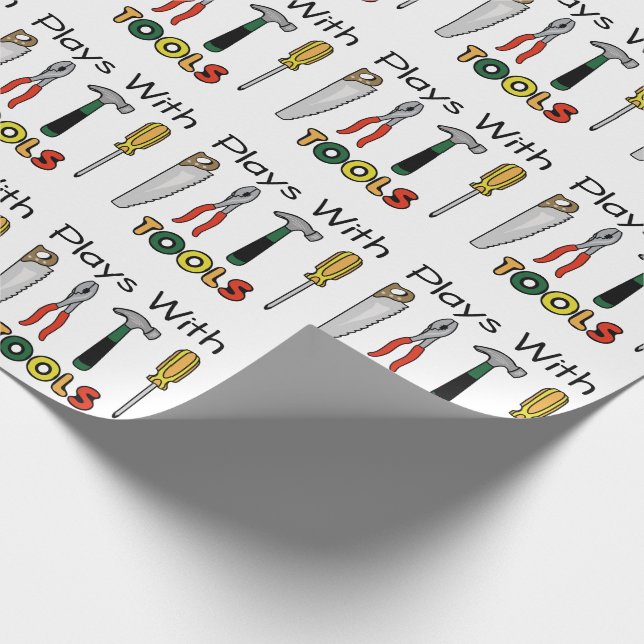 Papel De Presente Reproduz Com Ferramentas (Ponta)