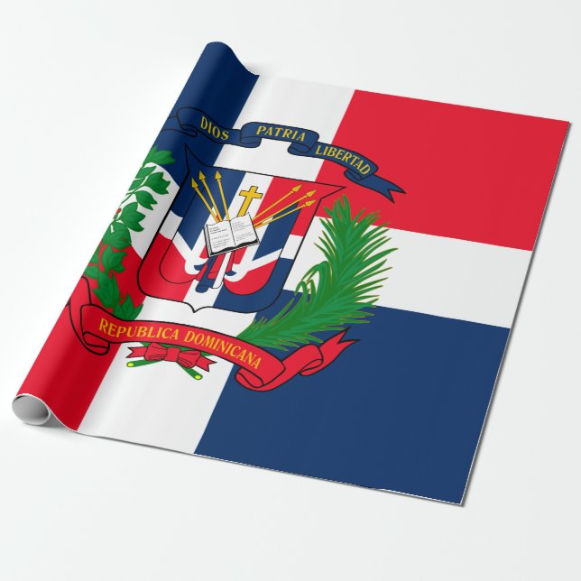 Papel De Presente República Dominicana (Desenrolado)